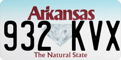AR license plate 932KVX