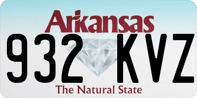 AR license plate 932KVZ