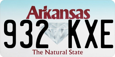 AR license plate 932KXE