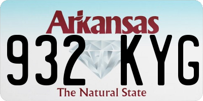 AR license plate 932KYG