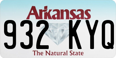 AR license plate 932KYQ