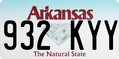 AR license plate 932KYY