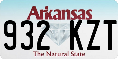 AR license plate 932KZT