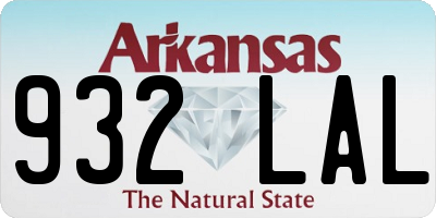 AR license plate 932LAL