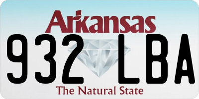 AR license plate 932LBA