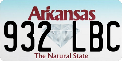 AR license plate 932LBC