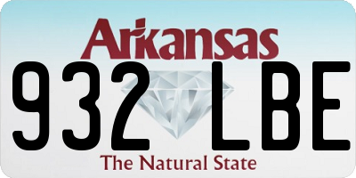 AR license plate 932LBE
