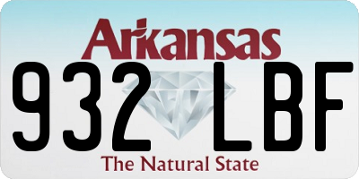 AR license plate 932LBF