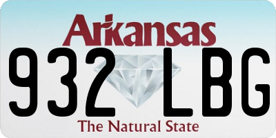 AR license plate 932LBG