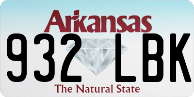 AR license plate 932LBK