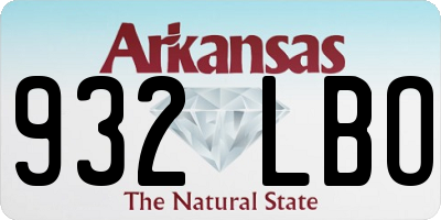 AR license plate 932LBO