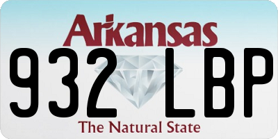 AR license plate 932LBP