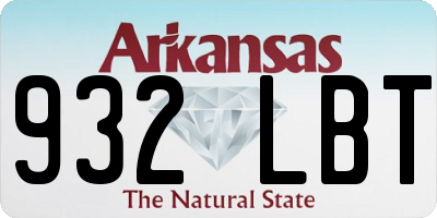 AR license plate 932LBT