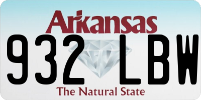 AR license plate 932LBW
