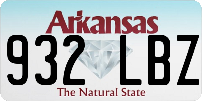 AR license plate 932LBZ