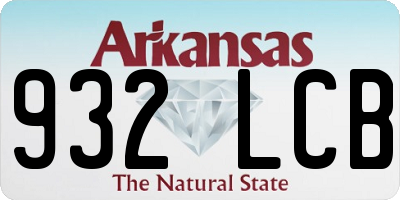 AR license plate 932LCB