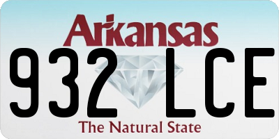AR license plate 932LCE