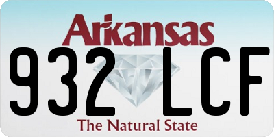 AR license plate 932LCF