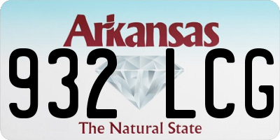 AR license plate 932LCG