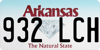 AR license plate 932LCH