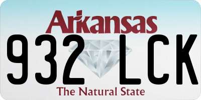 AR license plate 932LCK