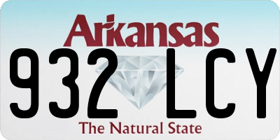 AR license plate 932LCY