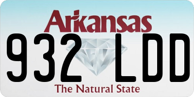 AR license plate 932LDD