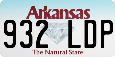AR license plate 932LDP
