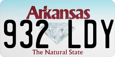 AR license plate 932LDY