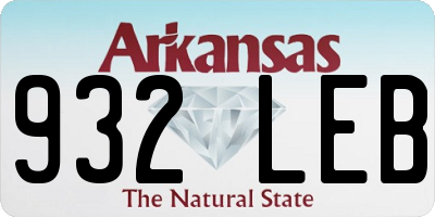AR license plate 932LEB