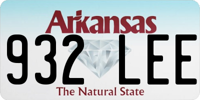 AR license plate 932LEE