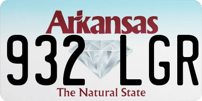 AR license plate 932LGR