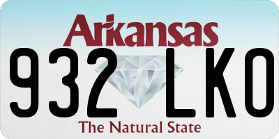 AR license plate 932LKO