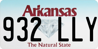 AR license plate 932LLY