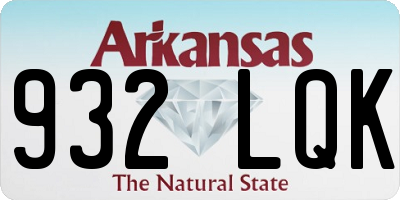 AR license plate 932LQK