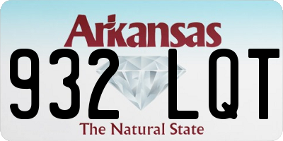 AR license plate 932LQT