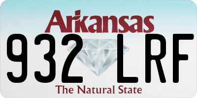 AR license plate 932LRF