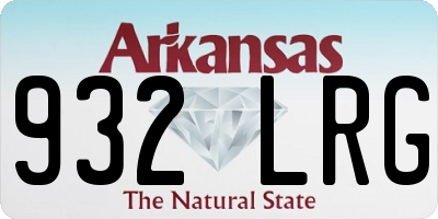 AR license plate 932LRG