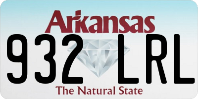 AR license plate 932LRL