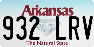 AR license plate 932LRV