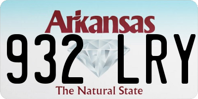 AR license plate 932LRY
