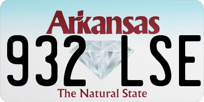 AR license plate 932LSE