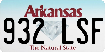 AR license plate 932LSF