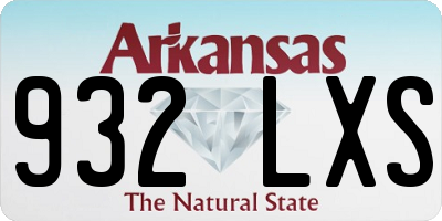 AR license plate 932LXS