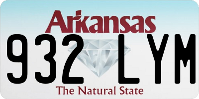 AR license plate 932LYM