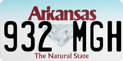 AR license plate 932MGH