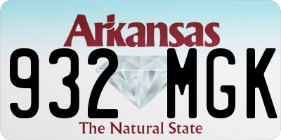 AR license plate 932MGK