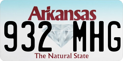 AR license plate 932MHG