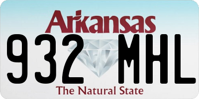 AR license plate 932MHL