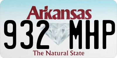 AR license plate 932MHP